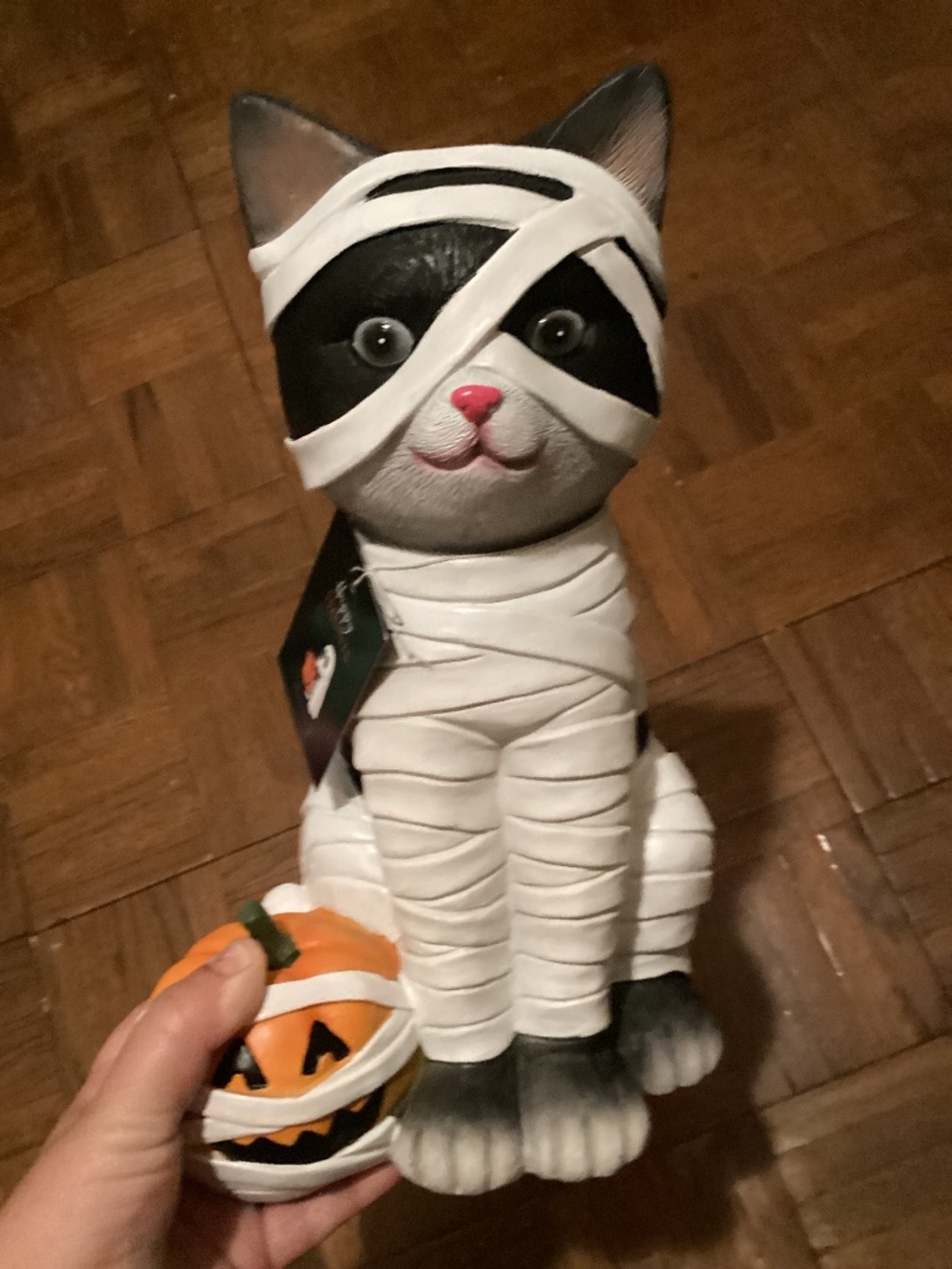 New Halloween Mummy Cat Decor